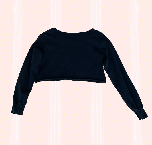 💙Preloved Brandy blue cropped crew neck 💙