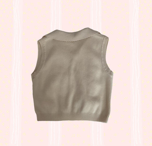 Preloved John Galt pastel yellow vest