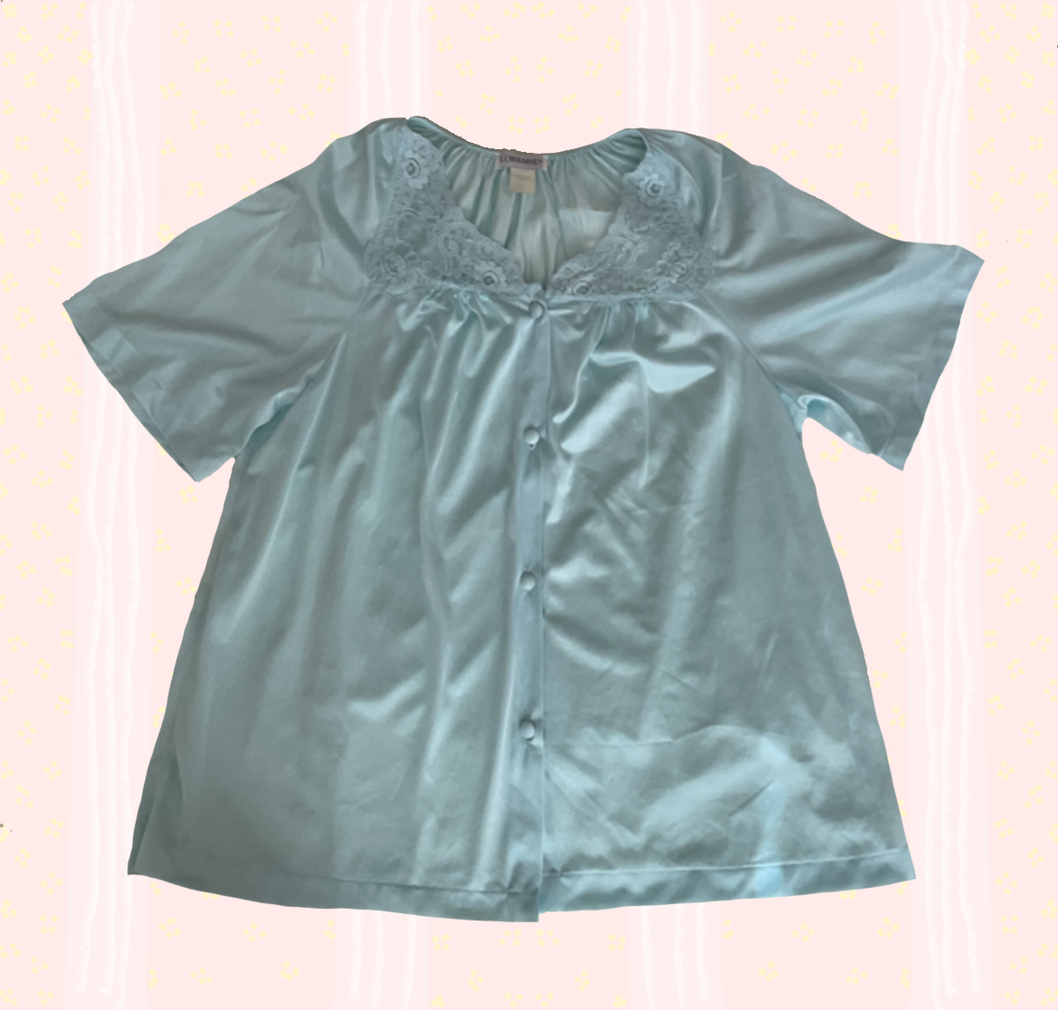 🩵Preloved coquette blue sleep top🩵