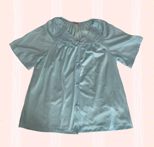 🩵Preloved coquette blue sleep top🩵