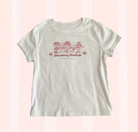 🍓preloved strawberry shortcake pink tee🍓