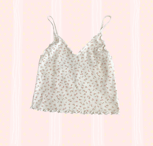 Preloved John Galt floral v-neck cami