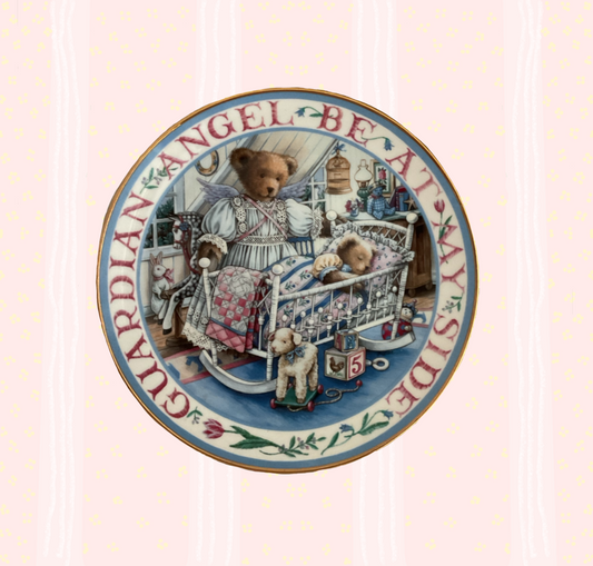 🕊️Preloved guardian angel decorative plate🧸