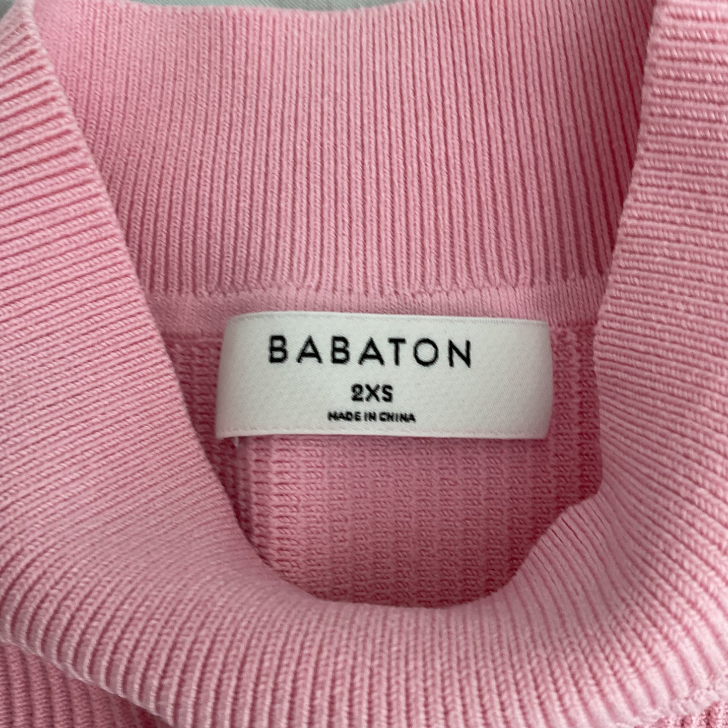 🎀 Aritzia Babaton Pink Ribbed Mock Neck Top🎀