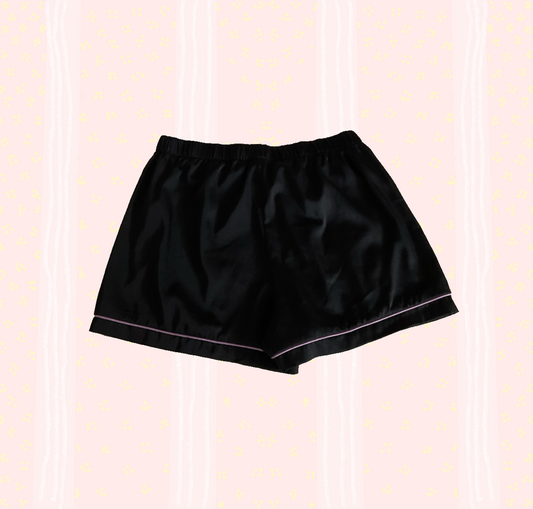 🖤 Preloved Juicy Couture Black Satin PJ Shorts 🩷