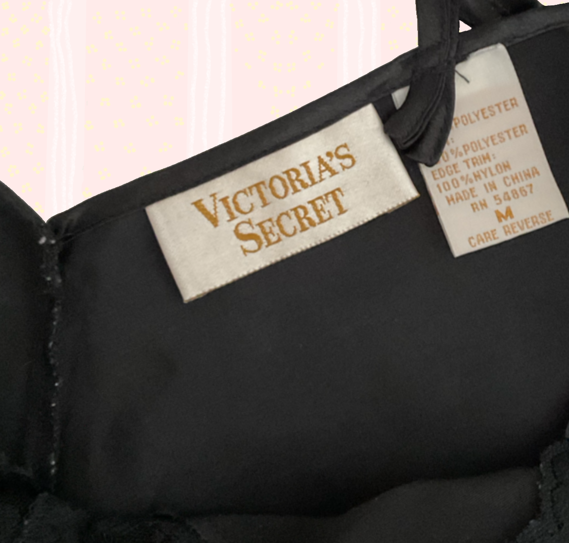 🖤Preloved Vintage Victoria’s Secret black lace bodysuit🖤