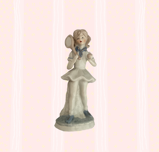 🎀 Preloved Vintage Porcelain Tennis Girl Figurine 🎀